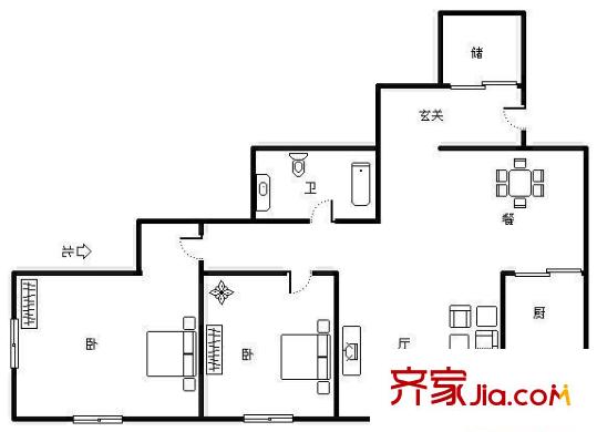 恒達中環(huán)百匯公寓戶型圖戶型圖 