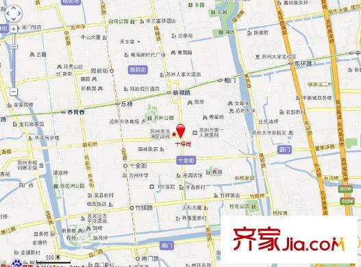 十梓街小區(qū)交通圖
