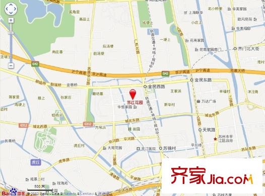 蘇江花園交通圖