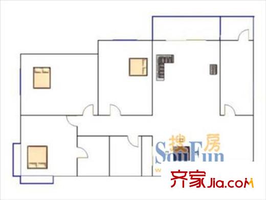  悠尚生活廣場公寓 戶型圖