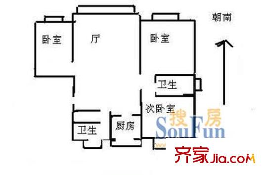  悠尚生活廣場公寓 戶型圖