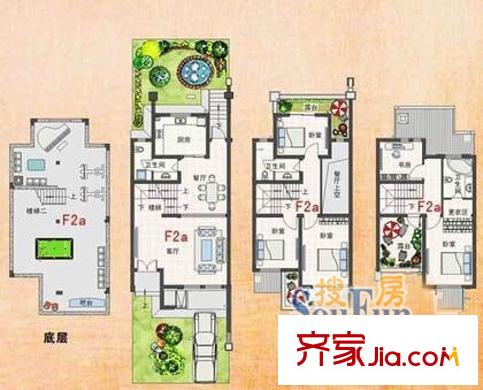 太湖帕堤歐戶型圖 戶型圖 4室3廳3衛(wèi)1廚