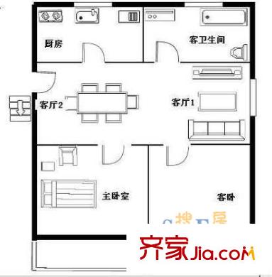 新鹿花苑 戶型圖