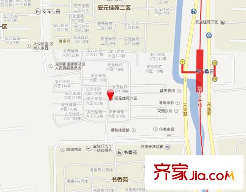 藕巷新村交通圖