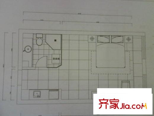 德誠嘉元廣場公寓戶型圖戶型圖 1室1廳1衛(wèi)1廚