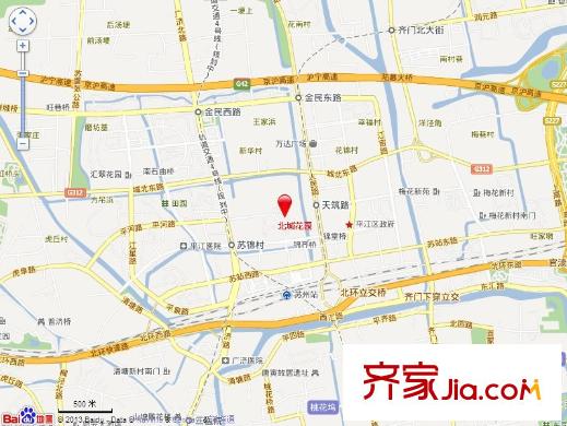 北城花園交通圖