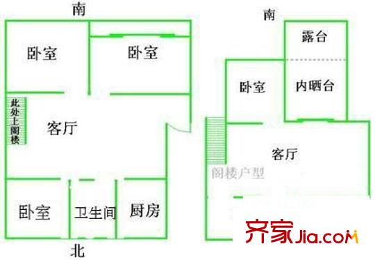 萬麗花園戶型圖戶型圖 4室2廳2衛(wèi)1廚
