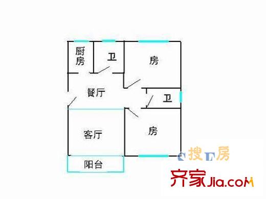 金陵花園 戶型圖