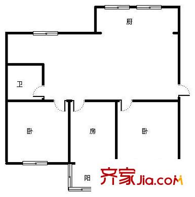 縹緲苑戶型圖戶型圖 3室2廳1衛(wèi)1廚