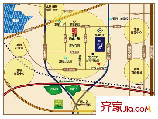 瑜翠園交通圖區(qū)位圖