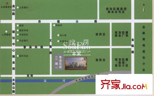 香溪花苑交通圖