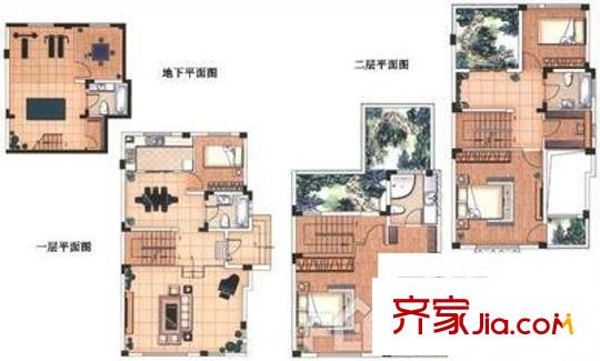 知音別苑戶型圖知音平方米苑 4室 戶型圖 4室2廳3衛(wèi)1廚