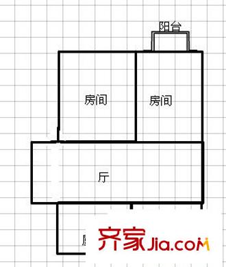 高浜新村戶型圖戶型圖 2室1廳1衛(wèi)1廚