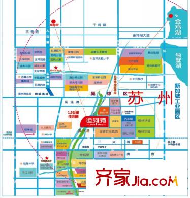奧林運河灣交通圖區(qū)位圖