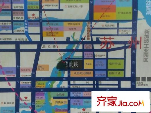 奧林運河灣交通圖