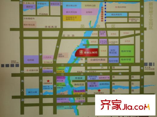 奧林運河灣交通圖售樓處實景圖2013.5.14