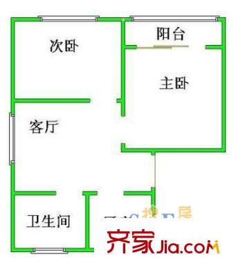 莫厘苑戶型圖戶型圖 2室1廳1衛(wèi)1廚