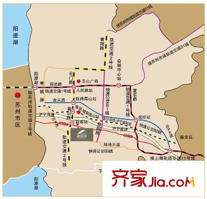 世茂蝶湖灣交通圖