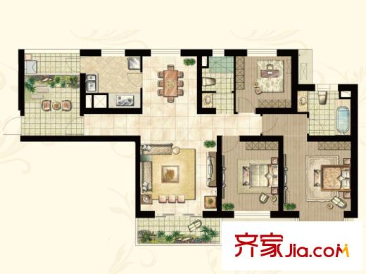世茂蝶湖灣  戶型圖
