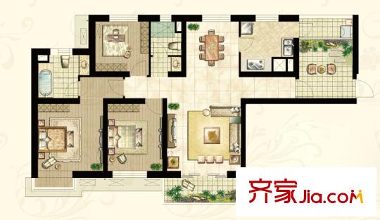 世茂蝶湖灣  戶型圖
