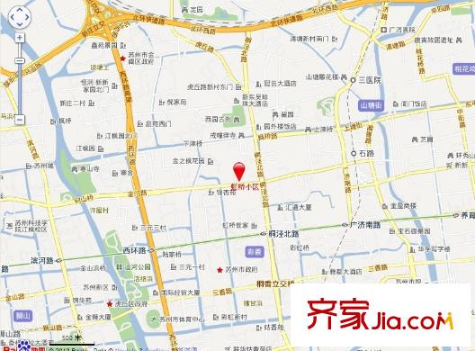 虹橋小區(qū)交通圖