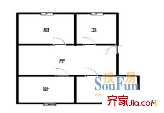 勞動(dòng)路小區(qū)戶型圖戶型圖 2室1廳1衛(wèi)1廚