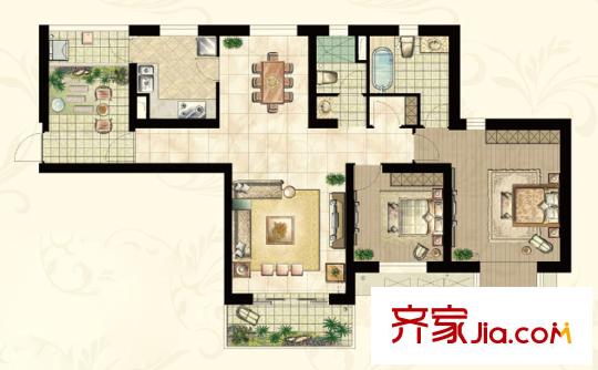 世茂蝶湖灣  戶型圖