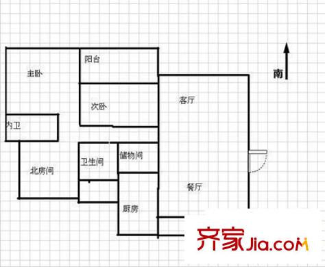 圣緹哥二期戶型圖戶型圖 3室2廳2衛(wèi)1廚