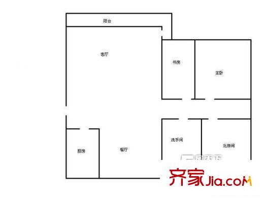 圣緹哥二期戶型圖戶型圖 3室2廳1衛(wèi)1廚