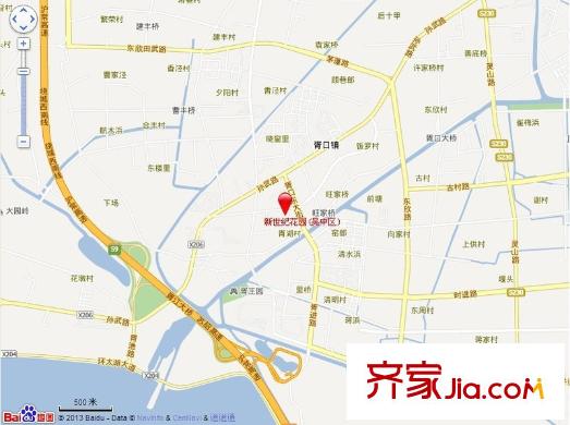 新世紀(jì)花園吳中交通圖