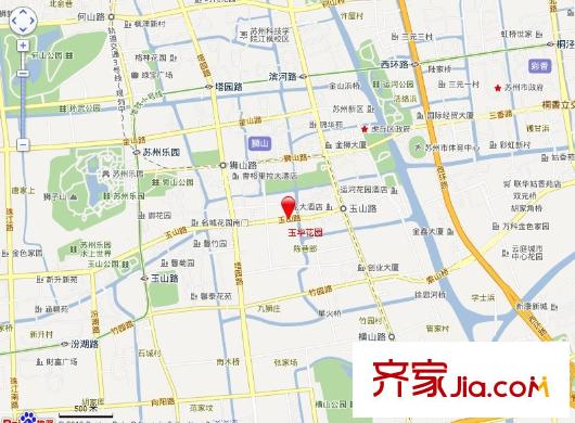 玉華花園交通圖