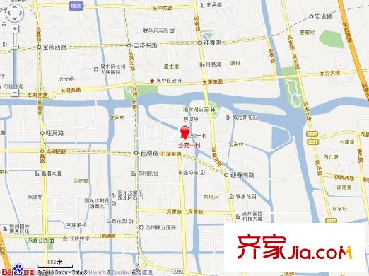 公交一村交通圖