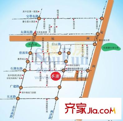 藍(lán)調(diào)都匯交通圖