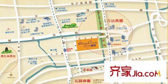 橘郡交通圖