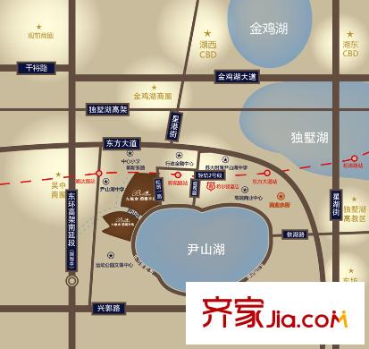 九龍倉碧堤半島光輝歲月交通圖區(qū)位圖