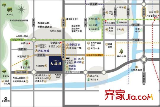 永新大成平方米交通區(qū)位圖