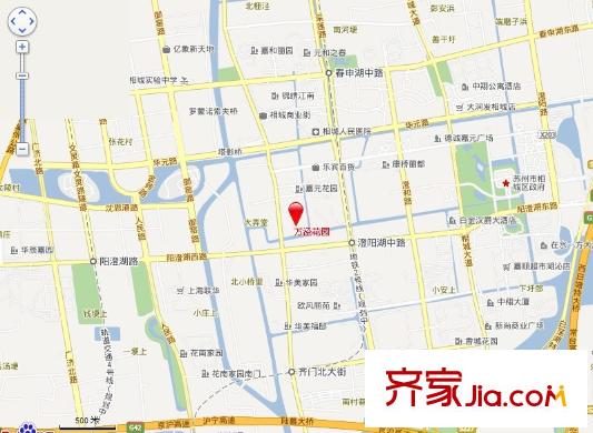 萬涇花園交通圖