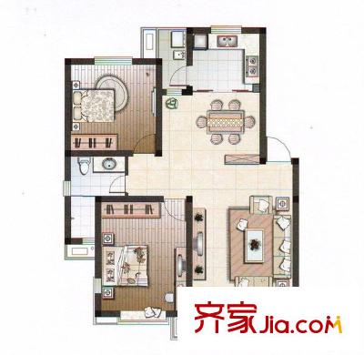 尹東新村戶型圖戶型圖 2室2廳1衛(wèi)1廚