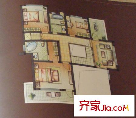 維納恩湖二期1-38#聯(lián)排別墅二層A戶型 6室3廳4衛(wèi)1廚