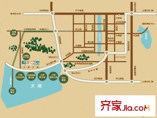 花樣年太湖天城交通圖