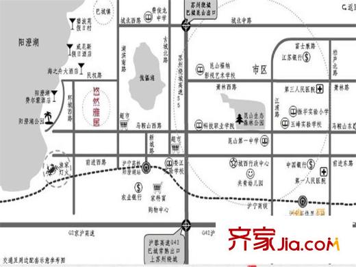 悠然雅居交通圖