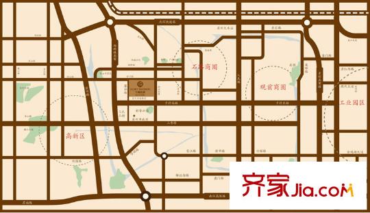 干將名邸區(qū)位示意圖