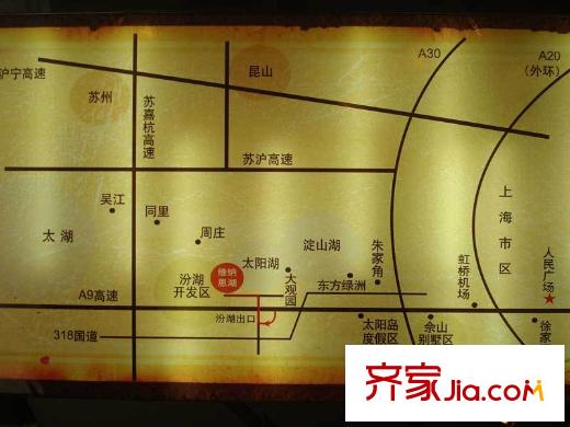 維納恩湖交通圖