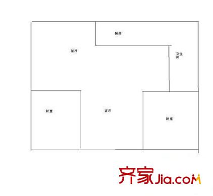 青燈新村 2室 戶(hù)型圖