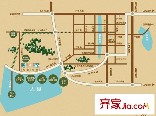 花樣年太湖天城交通圖