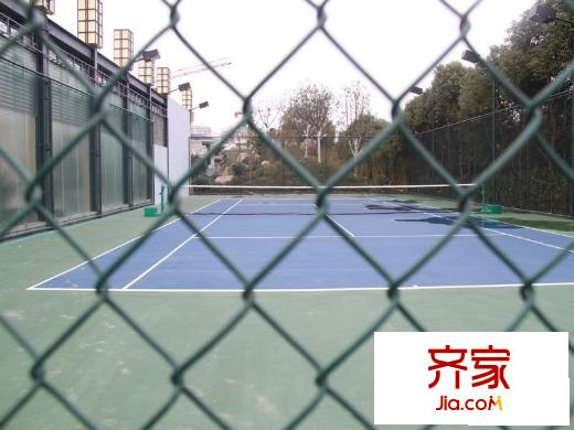 天鵝湖莊園小區(qū)內(nèi)部運動場2013.3.30
