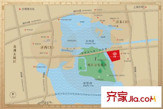 綠城蘇州御園區(qū)位圖