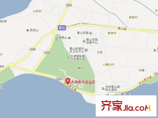 太湖高爾夫山莊交通圖