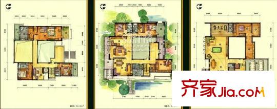 太湖高爾夫山莊25#D1戶型 6室5廳5衛(wèi)1廚