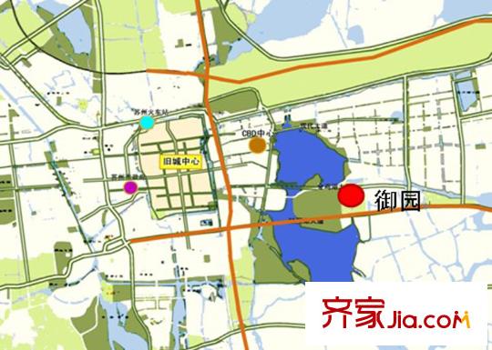 綠城蘇州御園交通圖